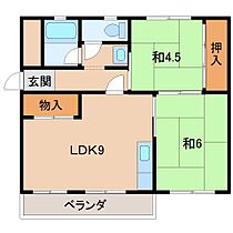 グリーンマンションI  ｜ 和歌山県和歌山市黒田2丁目（賃貸マンション2LDK・3階・47.85㎡） その2