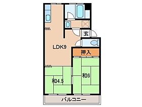 グリーンマンションII  ｜ 和歌山県和歌山市黒田2丁目（賃貸マンション2LDK・4階・53.12㎡） その2