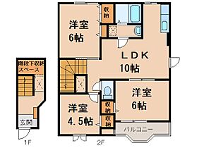 CRESTALL KOYAIII  ｜ 和歌山県和歌山市古屋（賃貸アパート3LDK・2階・65.58㎡） その2