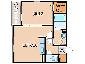 フォレスタ・高松III  ｜ 和歌山県和歌山市西高松2丁目（賃貸アパート1LDK・2階・39.44㎡） その2