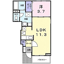 カトル・セゾン  ｜ 和歌山県和歌山市加納（賃貸アパート1LDK・1階・37.13㎡） その2