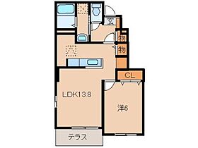 ブリッサＢ  ｜ 和歌山県和歌山市直川（賃貸アパート1LDK・1階・45.89㎡） その2