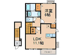 ハーベストホーム壱番館II  ｜ 和歌山県和歌山市大谷（賃貸アパート1LDK・2階・46.09㎡） その2