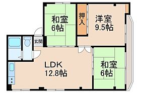 ローズ向之芝II  ｜ 和歌山県和歌山市中之島（賃貸マンション3LDK・3階・59.20㎡） その2