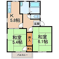 和歌山県和歌山市市小路（賃貸アパート2K・2階・42.67㎡） その2