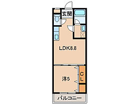 ラフィーネ石本  ｜ 和歌山県和歌山市小雑賀（賃貸アパート1LDK・2階・31.50㎡） その2