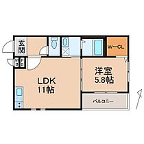 フジパレス秋月川田  ｜ 和歌山県和歌山市秋月（賃貸アパート1LDK・2階・40.08㎡） その2