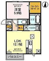 グランクレージュ有田川　A棟  ｜ 和歌山県有田郡有田川町大字土生（賃貸アパート1LDK・1階・45.15㎡） その2