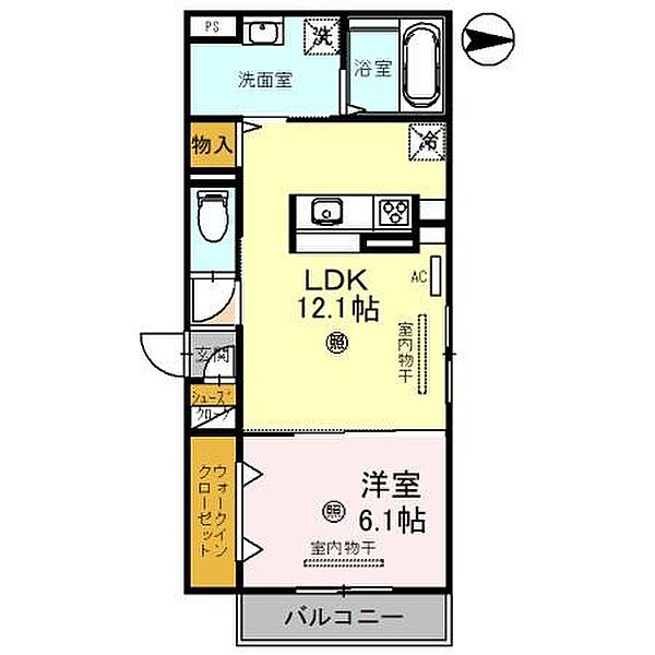 D-room repos ｜和歌山県和歌山市三葛(賃貸アパート1LDK・3階・46.28㎡)の写真 その2