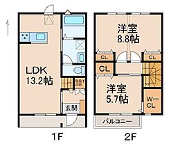 La Ferio西庄III  ｜ 和歌山県和歌山市西庄（賃貸アパート2LDK・1階・70.18㎡） その2