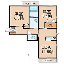 ベレオ西浜 ハーモニーガーデン  ｜ 和歌山県和歌山市西浜3丁目（賃貸マンション2LDK・2階・57.74㎡） その2