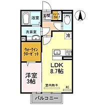 D-room東高松II  ｜ 和歌山県和歌山市東高松2丁目（賃貸アパート1LDK・2階・33.39㎡） その2