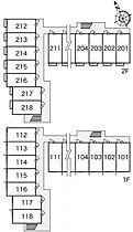 レオパレスライフタナカII 214 ｜ 和歌山県岩出市溝川187-1（賃貸アパート1K・2階・23.18㎡） その17