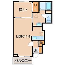 セイバリーＡ  ｜ 和歌山県和歌山市加納（賃貸アパート1LDK・1階・37.13㎡） その2