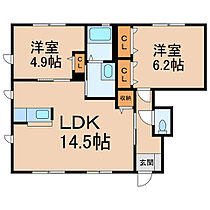 シャーメゾン陽II  ｜ 和歌山県和歌山市西庄（賃貸アパート2LDK・1階・58.00㎡） その2