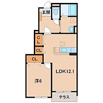 カノンI  ｜ 和歌山県橋本市三石台2丁目（賃貸アパート1LDK・1階・45.72㎡） その2