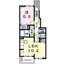 コルテーゼ　II  ｜ 和歌山県和歌山市小雑賀（賃貸アパート1LDK・1階・43.10㎡） その2