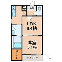 和歌山県和歌山市新中通2丁目（賃貸アパート1LDK・3階・34.72㎡） その2