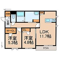 ShaMaison GRACIA IWADE II  ｜ 和歌山県岩出市川尻（賃貸アパート2LDK・1階・57.41㎡） その2