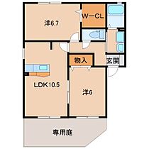 サンヴィレッジ田尻A棟  ｜ 和歌山県和歌山市田尻（賃貸アパート2LDK・1階・55.44㎡） その2