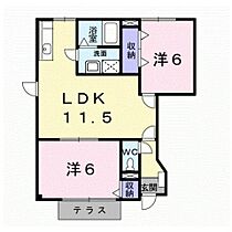 コモド・カーサたなかI  ｜ 和歌山県岩出市金池（賃貸アパート2LDK・1階・51.79㎡） その2