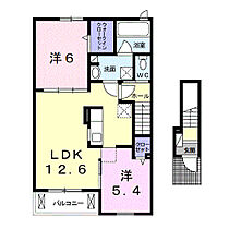 アーイラ みなみ H-1  ｜ 和歌山県橋本市高野口町名古曽（賃貸アパート2LDK・2階・56.94㎡） その2