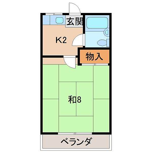 レモンハウス ｜和歌山県橋本市岸上(賃貸アパート1K・2階・22.60㎡)の写真 その2