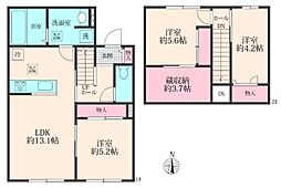 KAMULA 南 2階3LDKの間取り