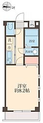 ブリリアントヒルズ 1Kの間取図画像