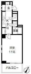 コマUD21 1Kの間取図画像