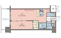 プレジオ梅田 1LDKの間取図画像