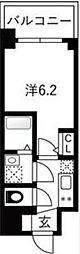 エスリードレジデンス ザ・グラン大阪福島クラス 1Kの間取図画像