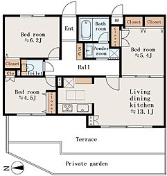 間取図画像 3LDK