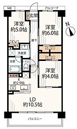 ノブレス横濱上星川 3LDKの間取図画像