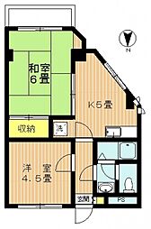 KSビル 2Kの間取図画像