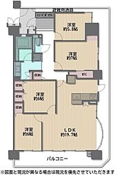 ヴューイスト泉ヶ丘 4LDKの間取図画像