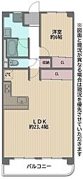 進和グレーシィハイツサカイ 1LDKの間取図画像