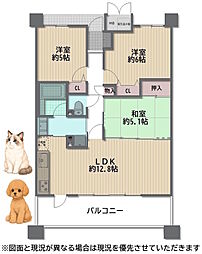 デルファーレ堺浅香山 3LDKの間取図画像