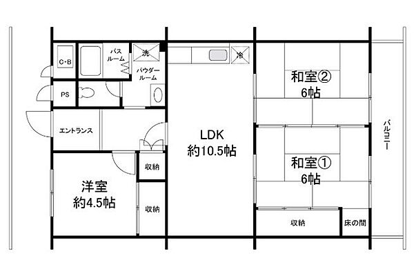 間取りを拡大表示