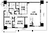 間取り：【間取図】◆約20．4帖の広々としたＬＤＫが魅力の3ＬＤＫ。◆角部屋ならではの2面バルコニーで開放感たっぷり。◆全居室収納付きで、お部屋をすっきり保てる間取りです♪