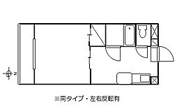 エクセレント緑 1Kの間取図画像