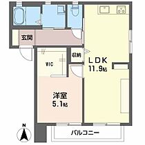 メイプルガーデン　B棟 204 ｜ 鳥取県境港市竹内町1210-3（賃貸アパート1LDK・2階・43.09㎡） その2