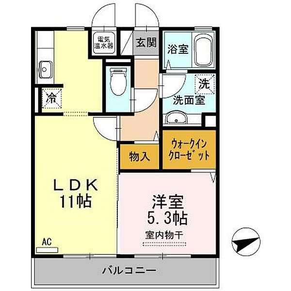 フェリース　サラ 203｜鳥取県米子市新開2丁目(賃貸アパート1LDK・2階・42.58㎡)の写真 その2