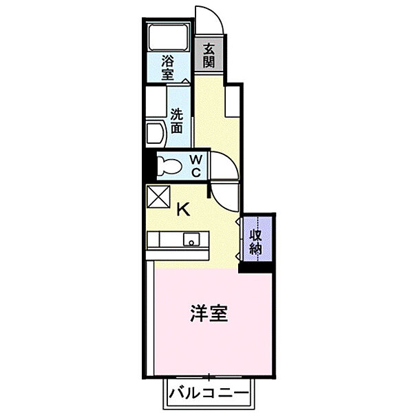 シェルメ　メゾン 106｜鳥取県境港市浜ノ町(賃貸アパート1R・1階・33.15㎡)の写真 その2