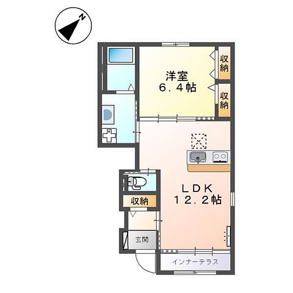 ユニヴァリィ　コンフォート 105｜島根県安来市飯島町(賃貸アパート1LDK・1階・49.29㎡)の写真 その2