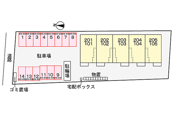 レスポアール 205｜鳥取県境港市芝町(賃貸アパート2LDK・2階・59.55㎡)の写真 その15