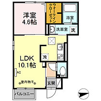 D-roomパーシモン 101 ｜ 鳥取県米子市西福原8丁目14-30（賃貸アパート1LDK・1階・35.70㎡） その2