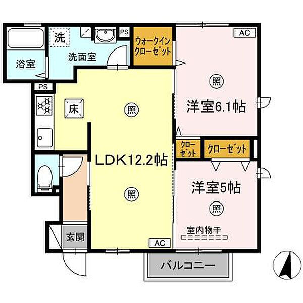 皇（スメラギ）　参 102｜鳥取県米子市皆生5丁目(賃貸アパート2LDK・1階・54.08㎡)の写真 その2