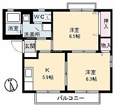 メゾンアムール　B棟 207 ｜ 鳥取県西伯郡日吉津村大字今吉473（賃貸アパート2K・2階・42.48㎡） その2