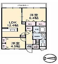 ベルアネスB棟 210 ｜ 鳥取県米子市車尾3丁目2-15（賃貸マンション2LDK・2階・58.65㎡） その2